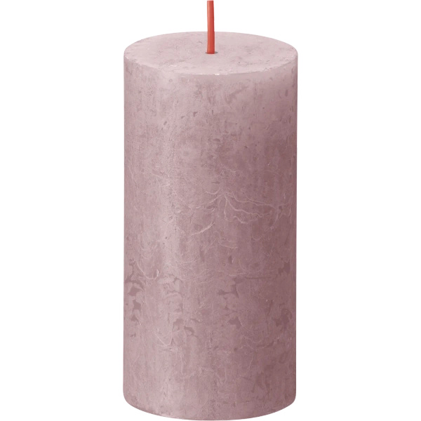 Bolsius Rustic vela tocón 100/50 mm - Rosa ceniza