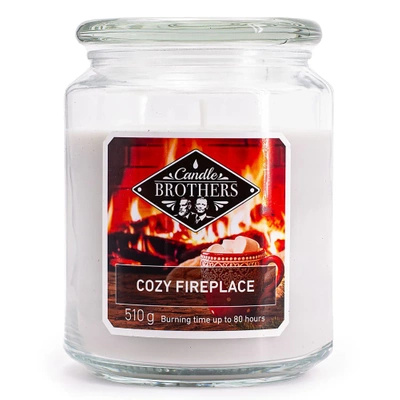 Candle Brothers świeca zapachowa w szkle Cozy Fireplace 510 g