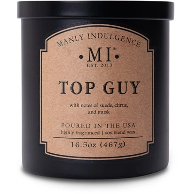 Soja geurkaars Colonial Candle Manly Indulgence Classic 467 g - Top Guy