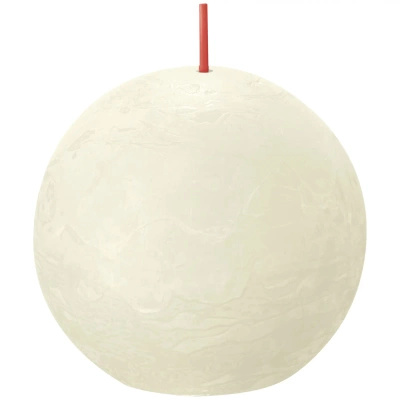 Bolsius Rustic 76 mm sphere candle - Soft Pearl