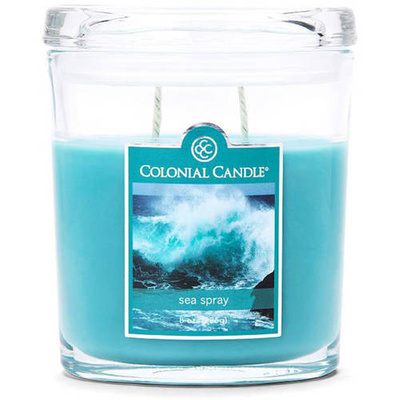Colonial Candle medium scented oval jar candle 8 oz 226 g - Sea Spray