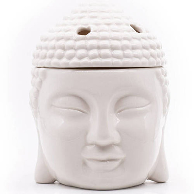 Brucia essenze Budda Bianco ceramica