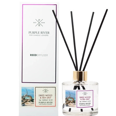 Purple River geurstokjes 100 ml - Dried Wood Sea Salt
