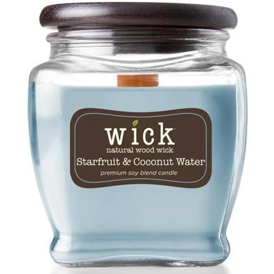 Soja geurkaars houten lont Colonial Candle Wick - Starfruit Coconut Water