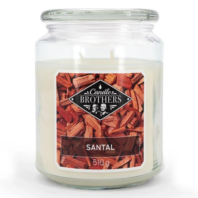 Candle Brothers kvapioji stiklinė žvakė Santal 510 g