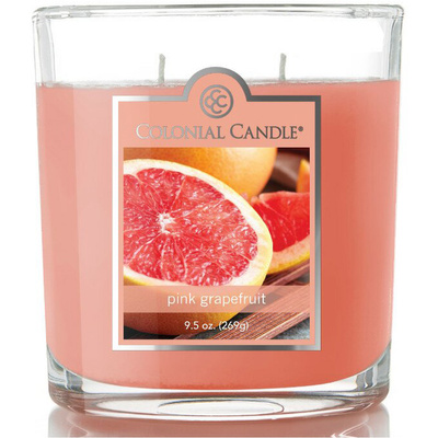 Ароматическая свеча соевая с 2 фитилями Colonial Candle 269 g - Pink Grapefruit