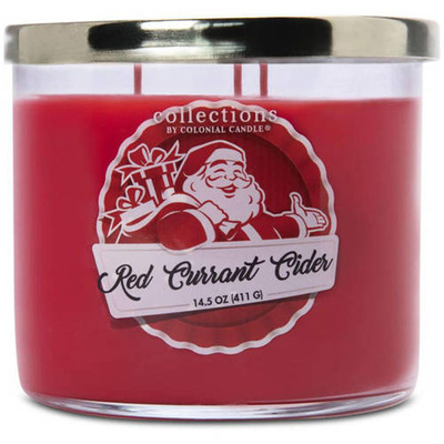 Kalėdų kvapo sojų žvakė Red Currant Sider Colonial Candle