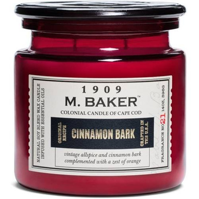 Sojų kvapo žvakių vaistinė indelis 396 g Colonial Candle M Baker - Cinnamon Bark