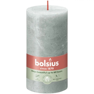 Bolsius Rustic trunk candle 130/68 mm - Jade Green