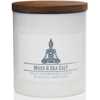 Natuurlijke soja geurkaars in glas Colonial Candle 16 oz 453 g - Mos Zeezout