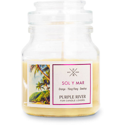 Soja geurkaars Sol y Mar Purple River 113 g