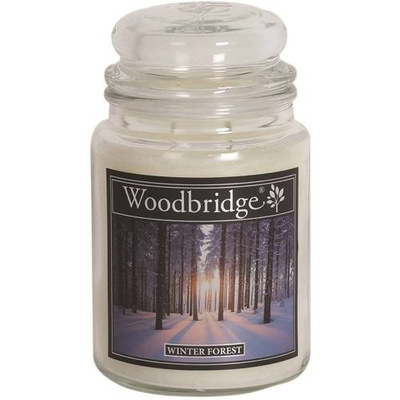 Leśna świeca zapachowa w szkle duża Woodbridge - Winter Forest