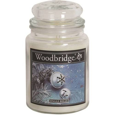 Kalėdinė kvapni žvakė stiklinėje didelė Woodbridge - Jingle Bells