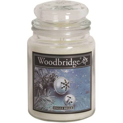 Świąteczna świeca zapachowa w szkle duża Woodbridge - Jingle Bells