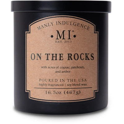 Bougie parfumée de soja Colonial Candle Manly Indulgence Classic 467 g - On the Rocks