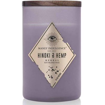 Candela di soia profumata per lui Hinoki Hemp Colonial Candle