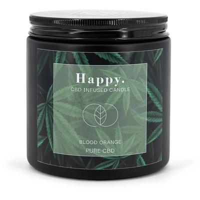 Soja geurkaars CBD Candle Brothers 350 g - Happy