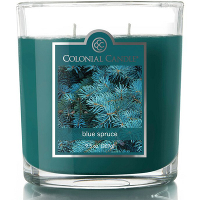 Bougie de soja parfumée en verrea 2 mèches Colonial Candle 269 g - Épicéa Blue Spruce
