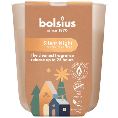 Bolsius True Glow świąteczna świeca zapachowa 80/73 mm - Silent Night