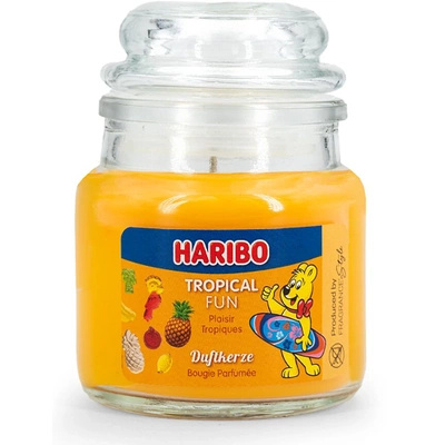 Haribo small scented candle in glass 85 g - Tropical Fun