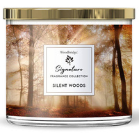 Woodbridge Signature Collection grote geurkaars met 3 lonten in glas 410 g - Silent Woods