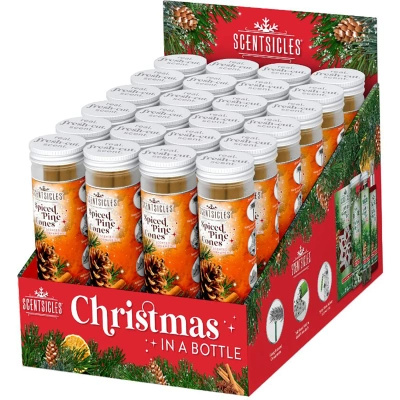 Scentsicles collective display aroma sticks for the Christmas tree 24 pcs. - Spiced Pine Cones