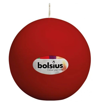 Bolsius unscented ball candle 70 mm - Maroon