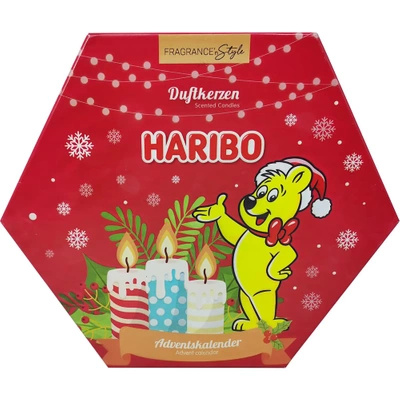 Adventný kalendár - Votívne sviečky a čajové sviečky Haribo