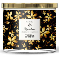 Woodbridge Signature Collection duża świeca zapachowa w szkle 3 knoty 410 g - Vanilla Bourbon