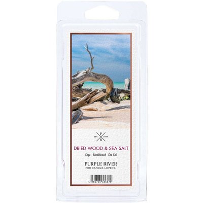 Cera perfumada de soja Dried Wood Sea Salt Purple River 50 g