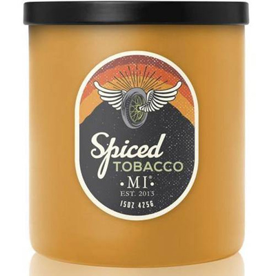 Soja geurkaars voor mannen Spiced Tobacco Colonial Candle