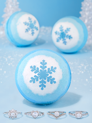 Charmed Aroma jewelry bath bomb Blue Frosty - Ring