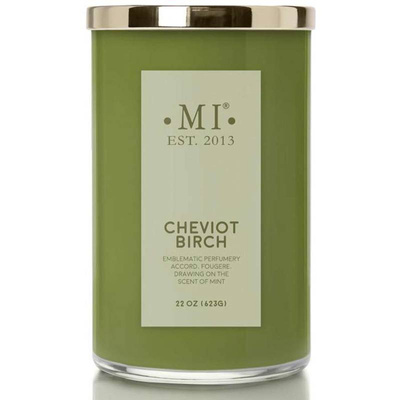 Colonial Candle bougie masculine sophistiquée parfumée au soja 623 g - Cheviot Birch