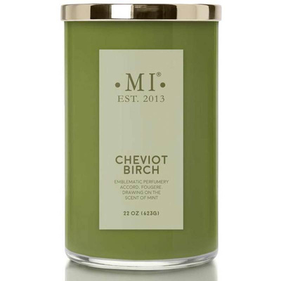 Vela Colonial Candle, sofisticada vela masculina con aroma a soja, 623 g - Cheviot Birch