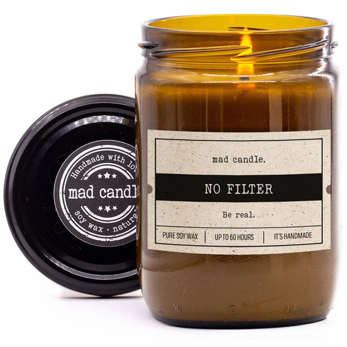 Vela perfumada soja regalo Mad Candle 360 g - No Filter
