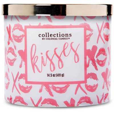 Candela di soia per San Valentino Kisses Colonial Candle