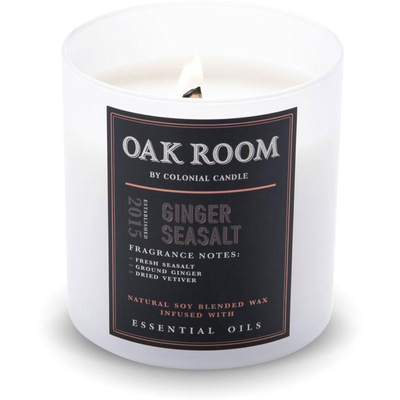 Męska świeca zapachowa sojowa Ginger Sea Salt Colonial Candle