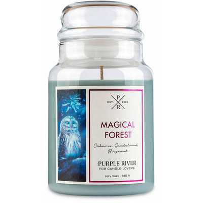 Soy scented candle Magical Forest Purple River 623 g