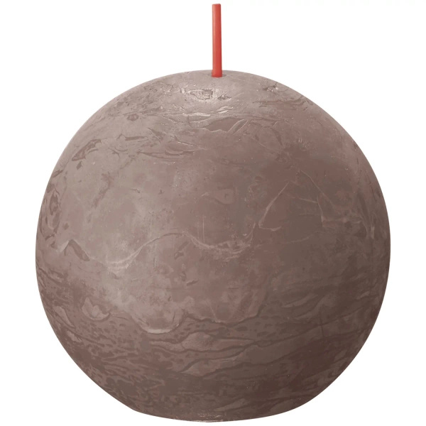 Bolsius Rustic bola de vela de 76 mm - Taupe