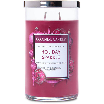 Colonial Candle Classic veľká sójová vonná sviečka v pohári 19 oz 538 g - Holiday Sparkle