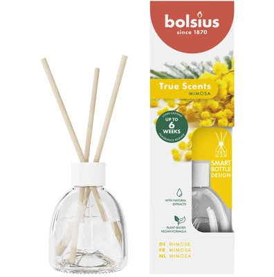 Bolsius True Scents kvapų difuzoriaus lazdelės 60 ml stiklinės - Mimosa Mimosa