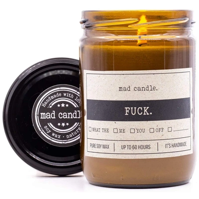 Dovanų žvakė sojos kvepiantis Mad Candle 360 g - FUCK