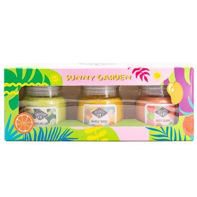 Juego de velas perfumadas de soja tres piezas 85 g Candle Brothers - Sunny Garden