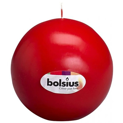 Bolsius geurloze kogelkaars 70 mm - Rood