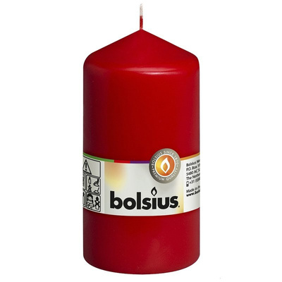 Bolsius stompkaars 130/58 mm - Rood