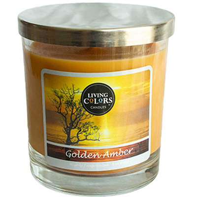 Scented candle Golden Amber Living Colors