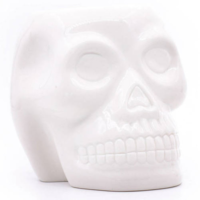 Восковая горелка Skull Белый керамический череп