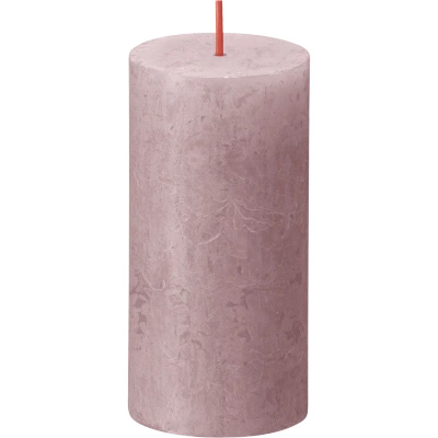 Bolsius Rustic świeca pieńkowa 100/50 mm - Ash Rose