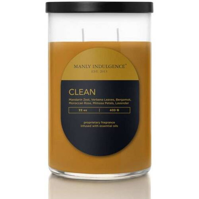 Bougie parfumée de soja pour homme Clean Colonial Candle