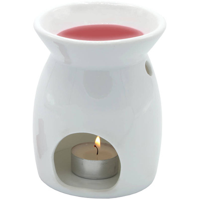 Sabie ceramic wax burner simple design - White